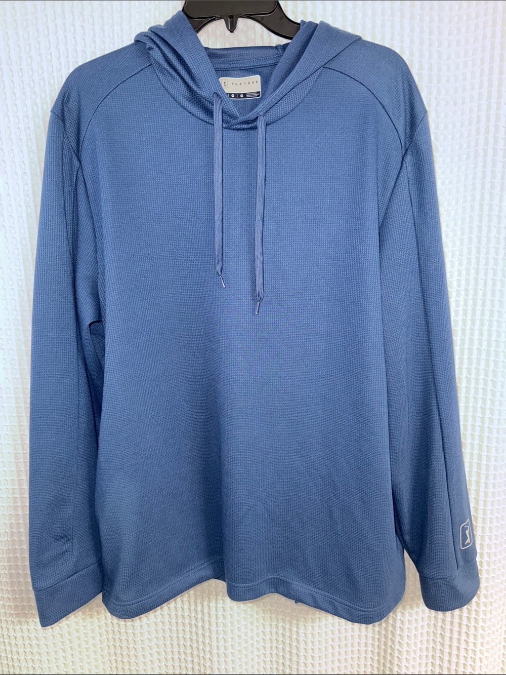 PGA Tour Navy Blue Hooded Long-Sleeve Pullover with pockets L